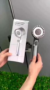 Rain High Pressure Bathroom Shower Sprayer Filter Adjustable Shower Nozzle 3 Modes Adjustable