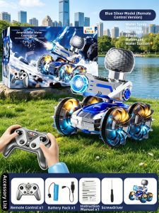 BABYSHOME | Amphibious 4WD Light-up RC Car