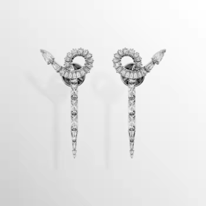 💖Swarovski💖(New)Snake silver mixed cut snake year white diamond teardrop earrings S925 sterling silver womens fashion earrings hypoallergenic non-allergenic Valentines Day gift birthday gift for girlfriend bestie