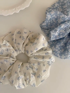 Dây buộc tóc nữ scrunchies Eleanor Accessories to phồng hình hoa phụ kiện tóc cột tóc 10348