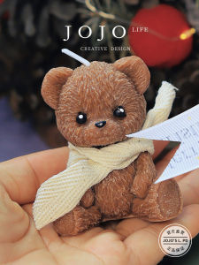 Handmade Creative Teddy Bear Shaped Fragrance Candle High Simulation JOJOS L. PD.oil. Home Decorative Aromatherapy Candle