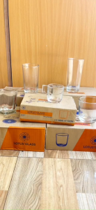 Bộ 6 cốc uống trà nóng thủy tinh LOTUS GLASS VTC 47026010607 trong suốtcao cấp