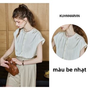 KUHNMARVIN | Áo Sơ Mi Tay Ngắn Sọc Elegance