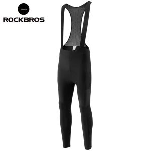 Quần Bib Giữ Ấm Mùa Đông ROCKBROS Dành Cho Nam Chất Liệu Lông Cừu Chống Sốc Đệm 3D Dành Cho Xe Đạp Thể Thao Xe Đạp Leo Núi Xe Đạp Đường Trường Lưng Thun Co Giãn