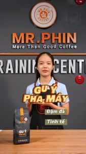 Cà Phê Nguyên Chất Gu Ý Pha Máy 500g chua thanh êm dịu hậu ngọt Mr. Phin Coffee
