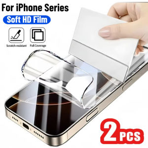 2Pcs Full Cover Screen Protector For iPhone 14 17 18 16 Plus 12 Mini 11 13 15 Pro Max 16e Air 6s 7 8 XS Max X XR SE Soft Film
