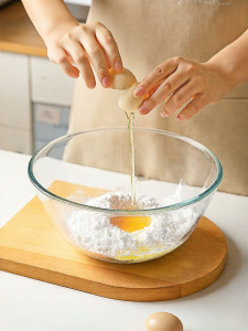 MODERN SWEETHOME | Heat-Resistant Large Glass Mixing Bowl