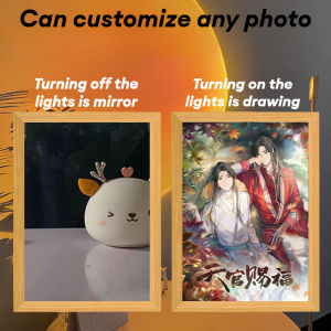 Bàn trang điểm Sơn đèn gương tự làm đầu giường đồ trang trí tráng gương ánh sáng sơn phòng ngủ【tùy chỉnh】