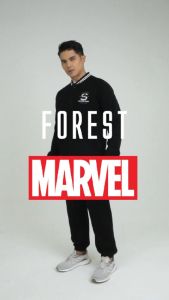 Forest X Marvel Spiderman Premium Weight Air-Cotton Baseball Jacket Sweater Men Family wear/ Kids - FA30000/ FAK30000