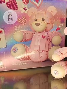 Đồ Chơi Lắp Ráp Kiểu Lẹgo Mô Hình Gấu Bông Teddy Pink BearBrick JK8133 Quà Tặng Dễ Thương Cho Bé Với 730 Chi Tiết