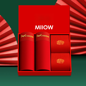 miiow | Pure Cotton Boxer Shorts Mens Underwear Antimicrobial Comfortable Fit Mid Waist Simple Style Cotton Fabric Gift For Wedding