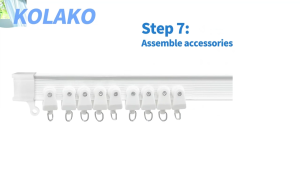 Flexible Ceiling Curtain Track 3M Curved Curtain Rail with Mute Rollers | Bendable Mount for Room