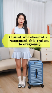 【SG Stock &Free Gifts】20/24/28 Inch Expandable Front Open Cabin Luggage Bag TSA Lock Large Capacity Travel Suitcase Lightweight Durable 360° 8-Wheel Trolley Carry-On New Style Sturdy and Spacious Luggage for Business Trips Family Travel Home Storage 行李箱