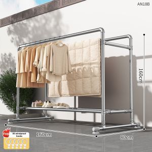 Rustproof Thick Steel Tube Clothes Hanger