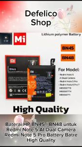 Baterai HP Xiaomi Redmi Note 5 / 5 Pro BN 45 BN45 Batre Batrai Note 6 / 6 Pro BN48 BN 48 Ori 100%