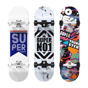 SUPER YOUNGSTER | Adult & Kids Beginner Skateboard for Girls & Boys 4-Wheel Skateboard