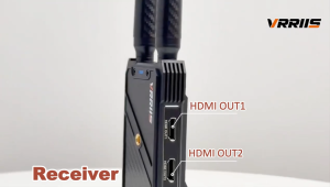 ส่งจาก กทม ประกันไทย VRRiiS WL082 Pro อะแดปเตอร์รับส่งสัญญาณวิดีโอ HDMI ไร้สาย ระยะไกล สูงสุด400ม. เพิ่มตัวรับได้สูงสุด 5จุด