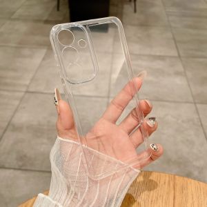 Crystal Clear Case for Samsung S26 Ultra S25 S24 S23 A57 A37 5G A56 A55 A17 A15 A07 A06 A05S Soft TPU Shockproof Protective