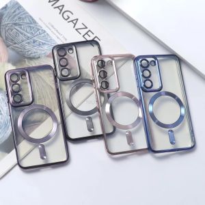 สำหรับ Samsung Galaxy Note 20 ลิขสิทธิ์ Magsafe ชาร์จไร้สาย TPU บำรุงฝากรอบป้องกันเลน์กล้องถ่ายรูป - นุ่มที่มีฝาครอบป้องกันเลนส์กล้องถ่