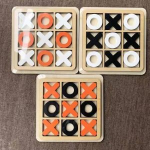 พร้อมส่ง Tic-tac-toe เกมกระดานโต้ตอบ X O Blocks เหมาะสําหรับปาร์ตี้ Faimlies ผู้ใหญ่ เด็ก Dacyflowe hjuth
