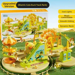 Interactive Light and Sound Duck Slide Toy