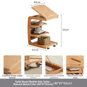 DONGMU | Creative Rolling Bedside Cabinet Wooden