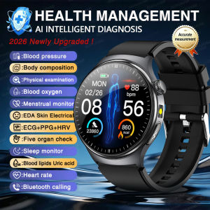 GUHUAVMI | New Men Health Care Smart Watch ECG Uric Acid  Blood Lipids BP SPO2 Temp EDA Precise Diagnosis Bluetooth Call Smartwatch Women