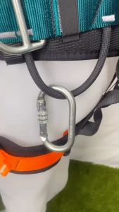 คาราบิเนอร์ Carabiner เหล็ก Tyep-O-EN  25kN เกลียวล็อค ยี่ห้อ : SUT  SUT-25004 งานเนียน100%