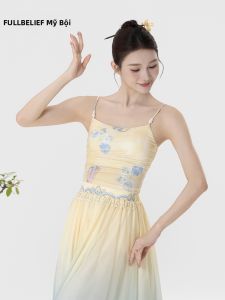 FULLBELIEF | Bộ Đồ Tập Múa Hiện Đại In Hình Bướm Phong Cách Trung Quốc Mới