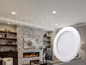 Simon โคมไฟดาวน์ไลท์ LED ฝังฝ้า 12W ขนาด6นิ้ว แบบกลม แบบเหลี่ยม แสงเดย์ แสงคูล แสงวอร์ม Panel Light