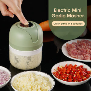 Niye Mini Electric Garlic Chopper USB Meat Grinder Garlic Masher Machine Sturdy Durable Crushed Ginger Vegetable Crusher Kitchenware