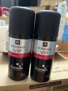Combo 2 khử mùi NƯỚC HOA ROMNANO 150ml date 2028