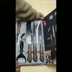 GMC Exquisite Japanese Craftsmanship 6 pcs OTO knife set for kitchen High quality stainless