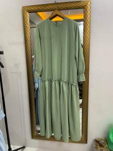 new CYRA DRESS cuff sleeve fishtail