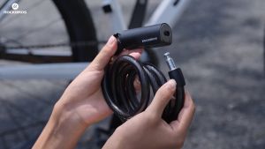 ROCKBROS Bicycle Steel Cable Lock Zinc Alloy Lock Core Safety Anti-theft 2 Key Lock Portable Multi-purpose MTB Road Bike Motorcycle Scooter Cycling Accessories