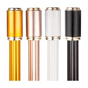ZHUYUEGE | Thickened Aluminum Curtain Rod Roman Rod Black and White Single and Double Rod