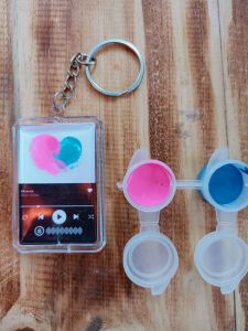 gantungan kunci sidik jari ( free chat