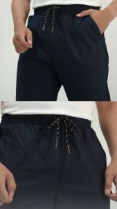ANCSTR Celana Panjang Pria Relax Fit Linen - Ankle Pants