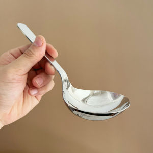 ช้อนตักซุปสเตนเลส 304 ขนาดใหญ่ ช้อนตักซุปหมูสับสำหรับกินเส้น ช้อนตักข้าวราดซอสสำหรับกินเส้น ใช้ได้ตลอดทั้งปี