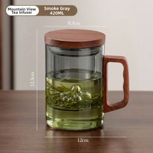 PAKCHOICE | Men Specialized Tea Water Separation Glass Teacup