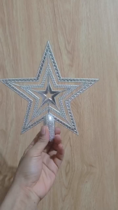 HIASAN BINTANG TANCAP POHON NATAL DEKORASI POHON NATAL TANCAP PUCUK POHON HSN-HSN-26-252007