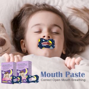 30Pcs/Box Anti-Snoring Stickers For Children Adult Night Sleep Lip Nose Breathing Improving Patch Mouth Correction Sticker Tape