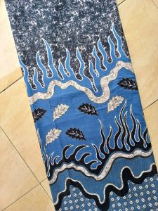 {BEST SELLER} KAIN BATIK PRINT BIRU 02 LENGKAP KATUN PRIMA HALUS HIGH QUALITY