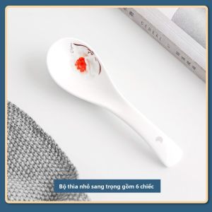 Bộ Thìa Đũa Bằng Gốm Sáng Tạo Dễ Thương Cho Trẻ Em Dùng Trong Gia Đình Thìa Ăn Cơm Thìa Múc Súp Thìa Dăm Bông Thương Hiệu Oumeng