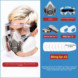 Mặt Nạ Toàn Mặt Bảo Vệ Khói Phun Sương Bụi Hóa Chất Thuốc Trừ Sâu Formaldehyde