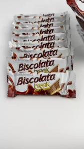 Biscolata Break Biscuit with Milk Cream Milk Chocolate Coated 20g {6pcs 12pcs 24pcs}