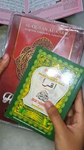 Bundling Alquran Ar-Rahman Mujazza Ukuran A5 Terjemah & Tajwid Warna Dan Iqro Juz Amma Cd Kecil