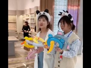 BW-C593 Bando Balon Foil Anak Karakter Hewan Lucu / Bendo Balon Latex Dekorasi Ulang Tahun Animal Headband Balloon Kids Import