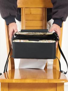 INSULAR Portable Foldable Anti Slip Childrens Seat High Cushion Baby Dining Chair High Cushion Childrens Travel Supplies