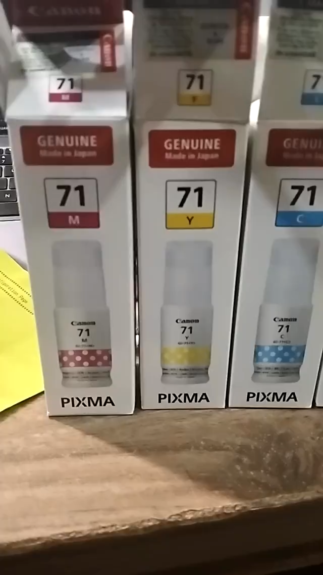 Canon GI-71 Bottle Ink Black Cyan Magenta Yellow GI71(Original) for Pixma G Series